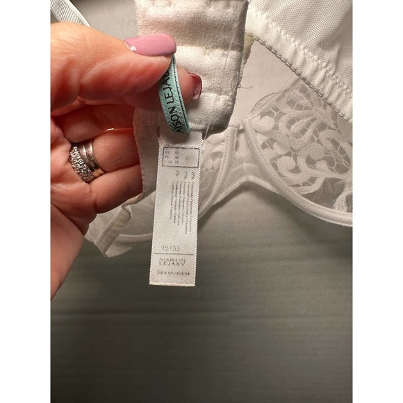 HOUSE LEJABY Divine Guipure Underwire 36C White 15133 - Picture 4 of 4